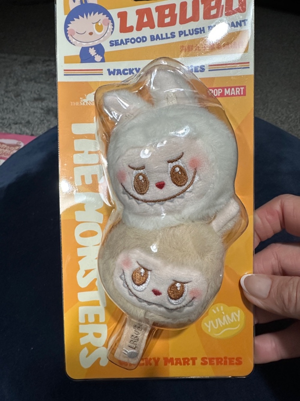 LABUBU Seafood Balls Plush Pendant. Wacky Mart.New in sealed package. PopMart.